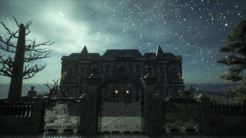 Image shows Gaunt Manor in the Hogwarts Legacy mod