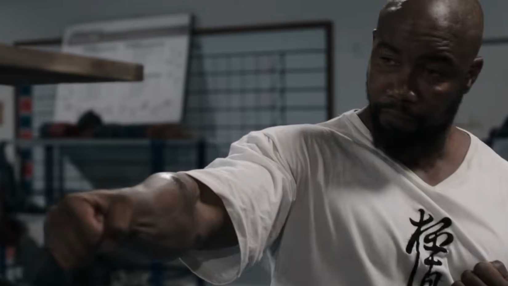 Michael jai white throwing a punch in never back down no surrender