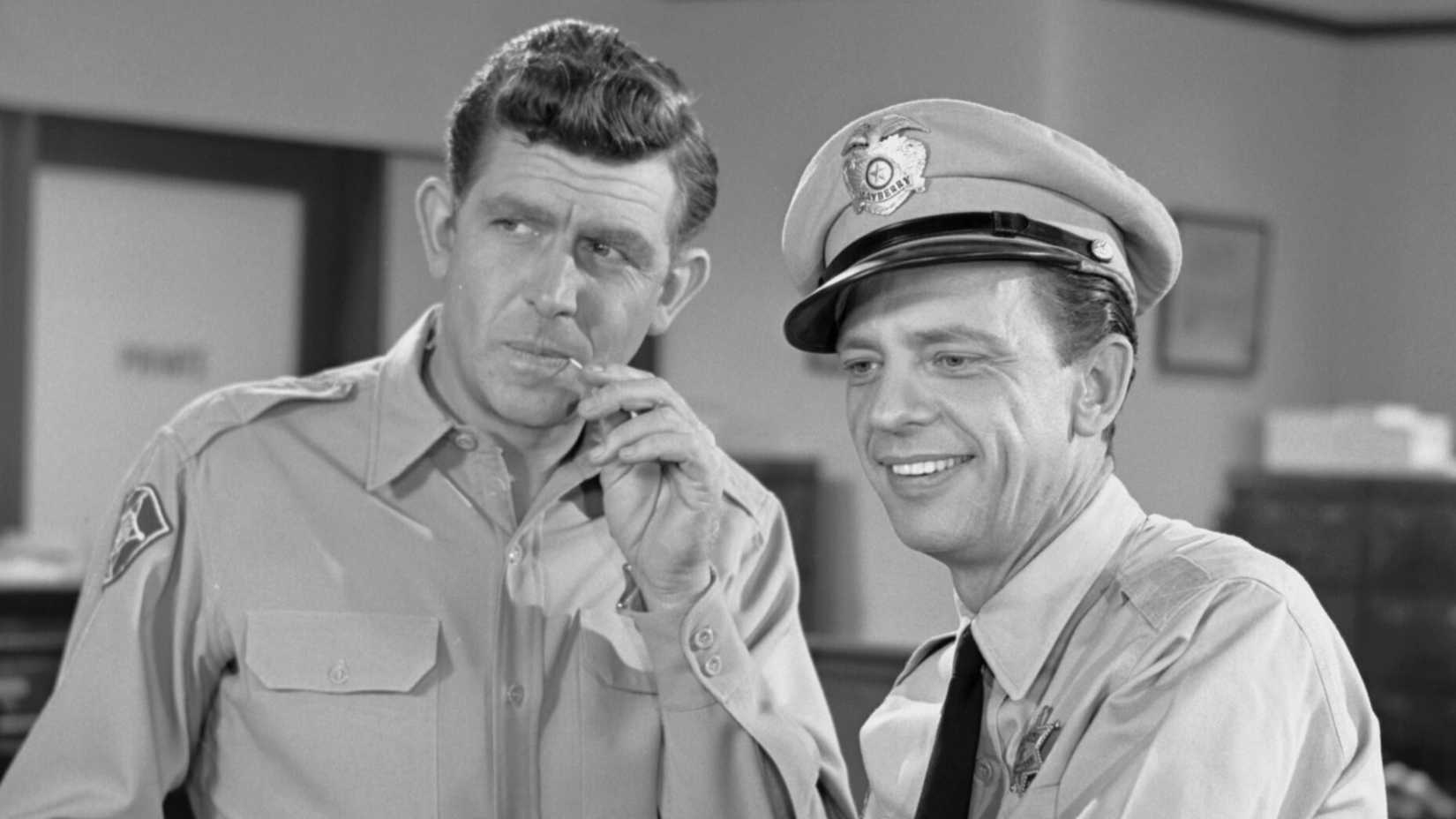 Andy Griffith and Don Knotts in The Andy Griffith Show