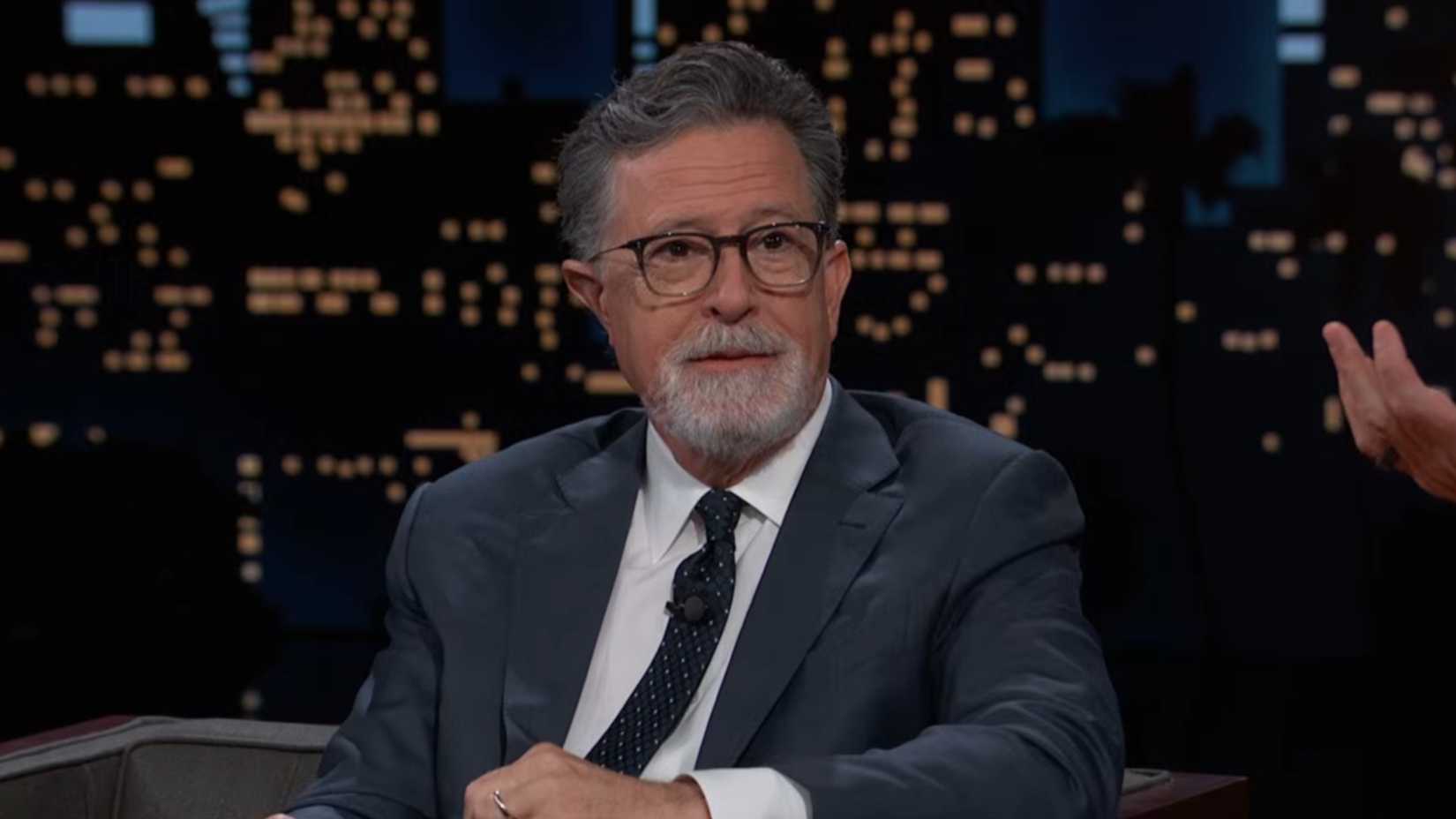 Stephen Colbert as a guest on Jimmy Kimmel Live