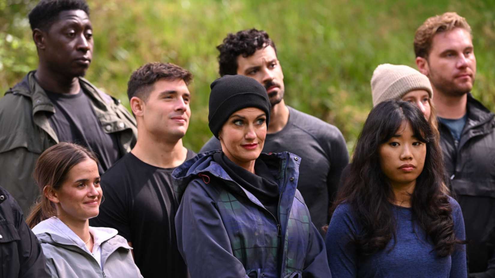 Contestants looking excited on The Traitors: New Blood