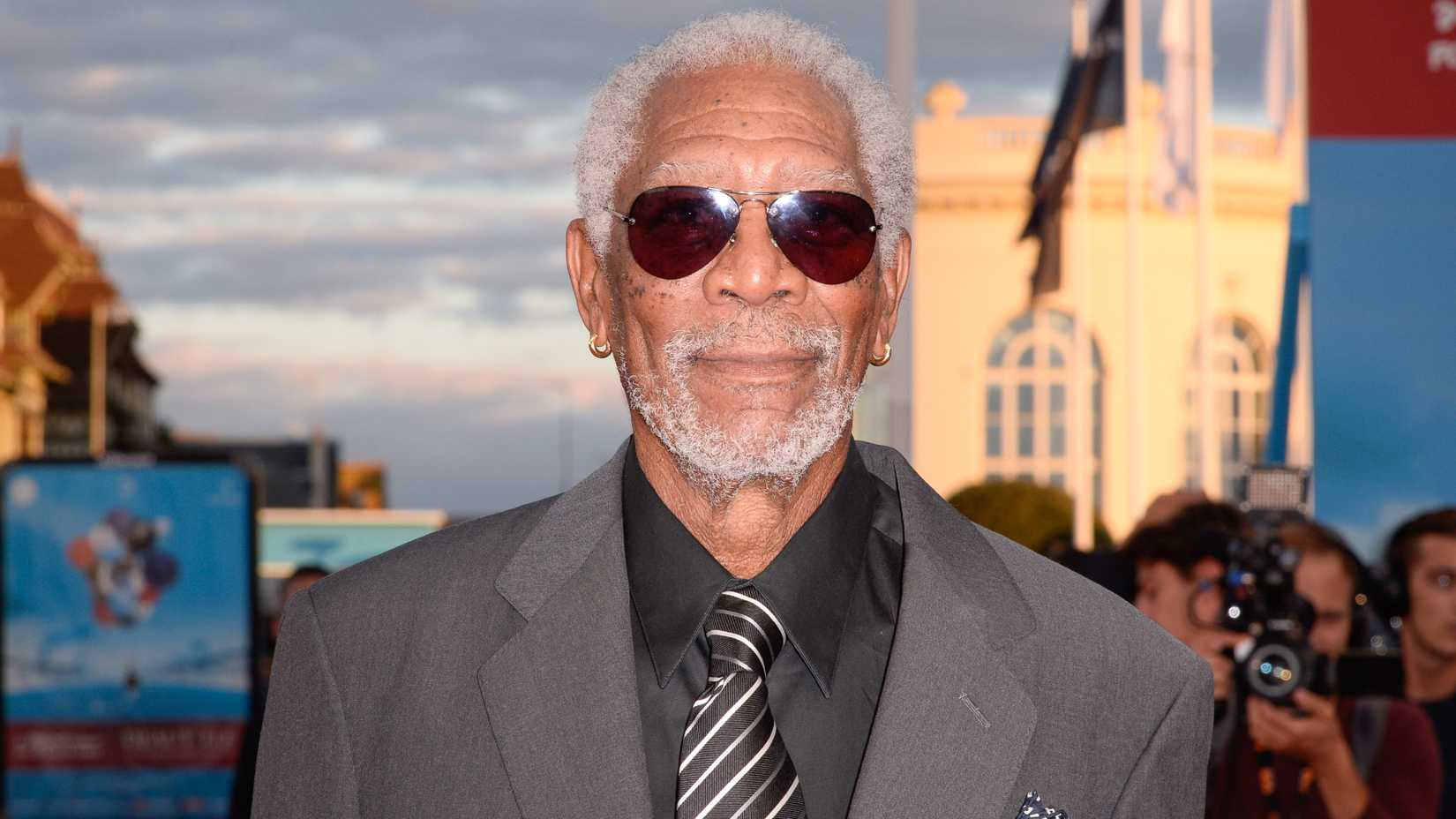 Morgan Freeman at the Only the Brave premiere
