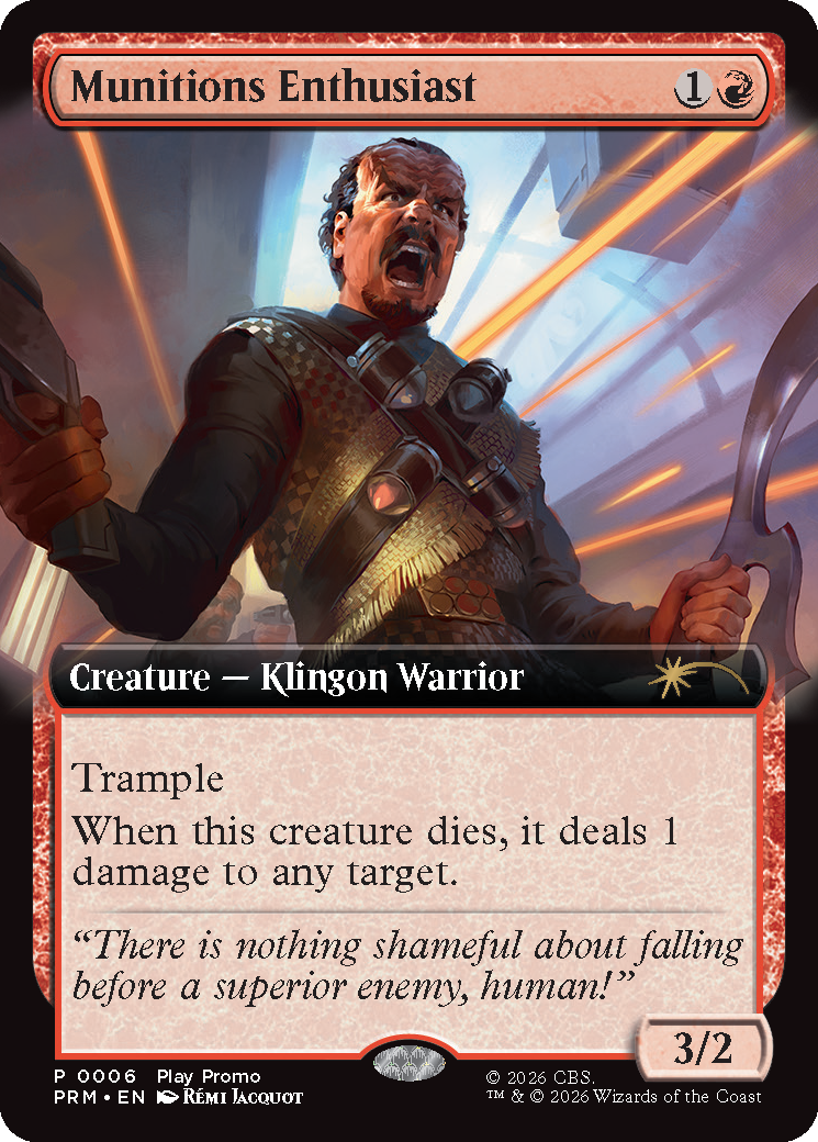 Munitions Card Promo