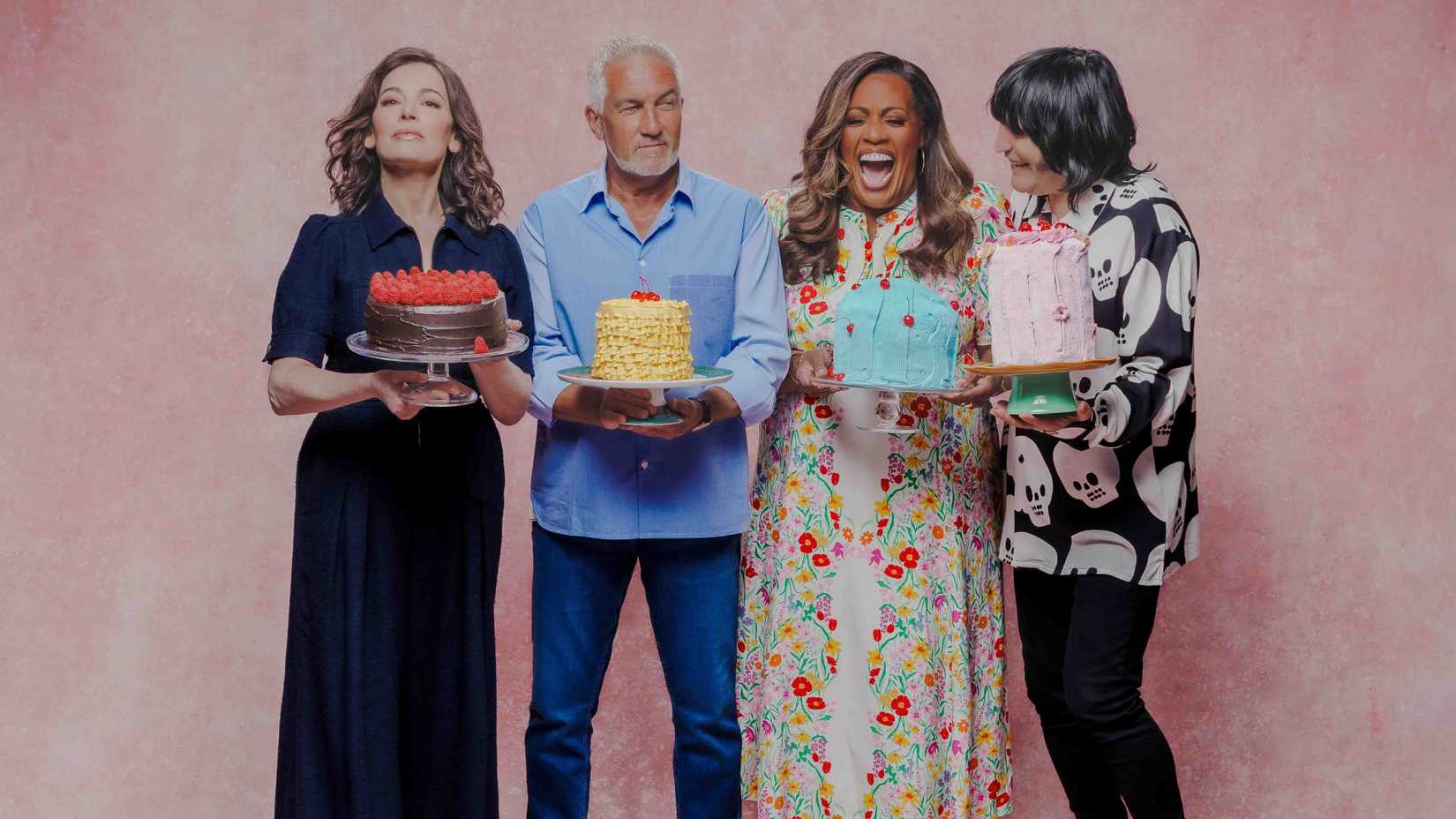 Nigella Lawson, Paul Hollywood, Allison Hammond, Noel Fielding in The Great British Baking Show Collection 14 Netflix