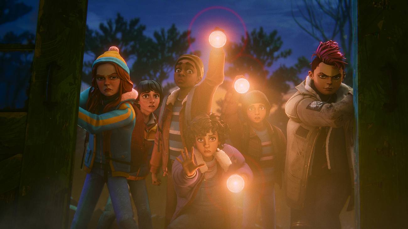 Nikki and the Hawkins kids in Stranger Things Tales from '85 season 2