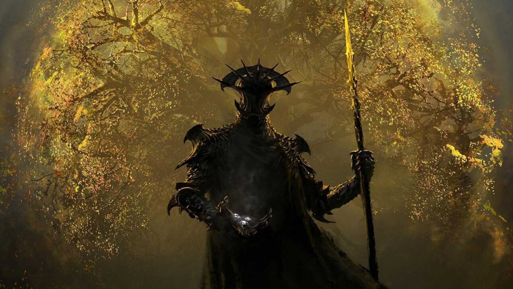 Official concept art of Morgoth from Amazon's The Lord of the Rings The Rings of Power