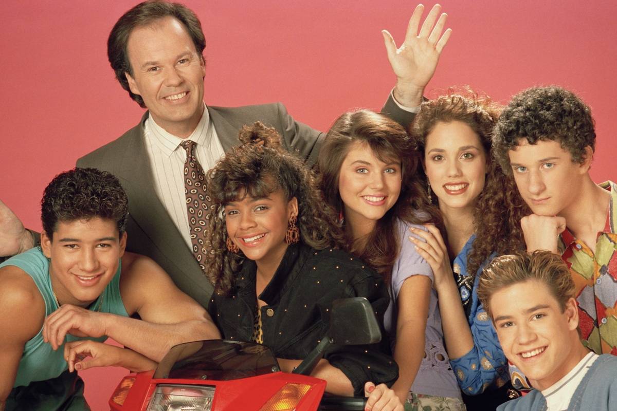 Joseph Zada as Zack Morris in a modern Bayside High setting