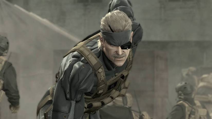 Image shows Solid Snake in Metal Gear 4
