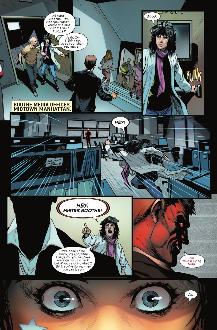 Paulina aka Sightseer confronts Boothe in Ultimate Impact Reborn #5