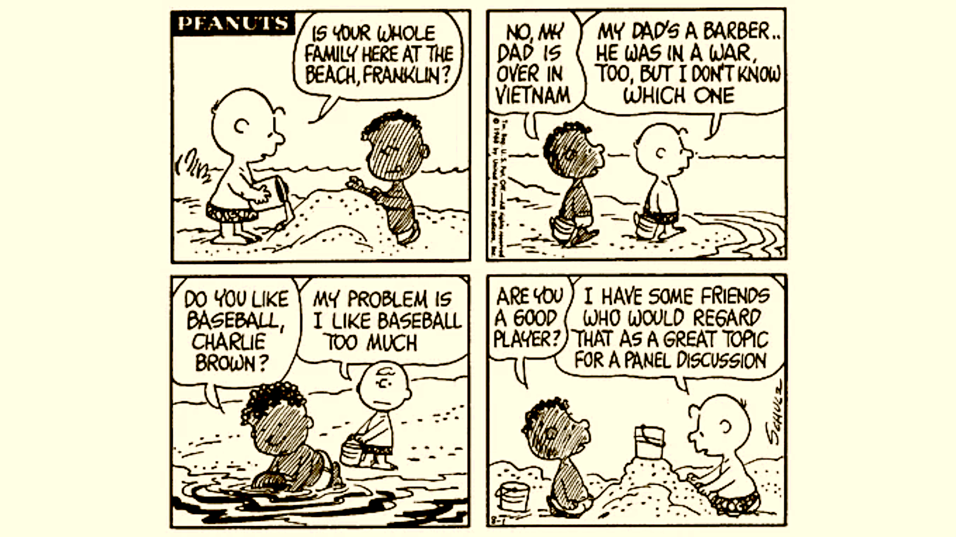 Peanuts Franklin August 1 1968