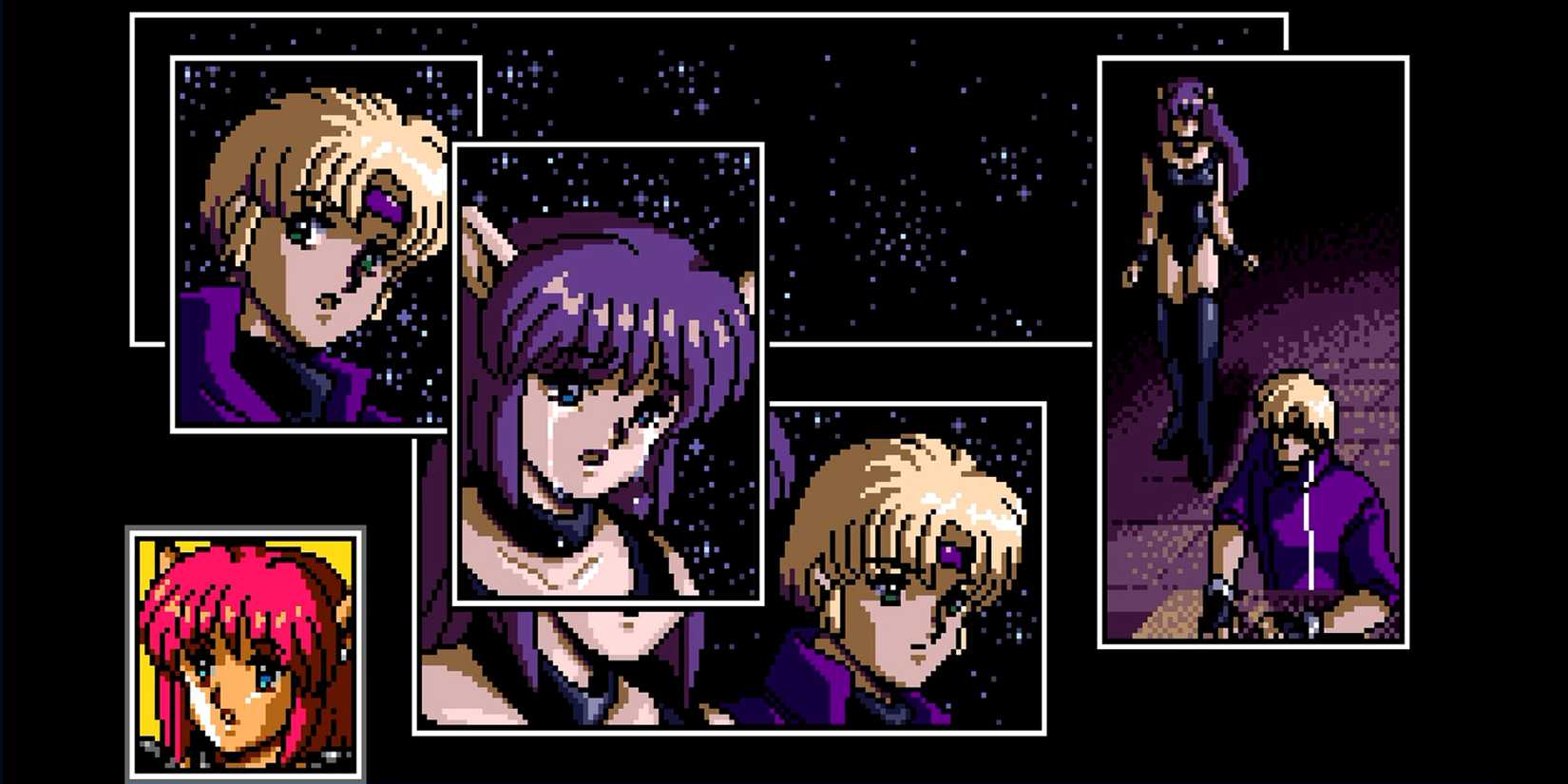 Phantasy Star IV cutscene featuring comic book-style panels