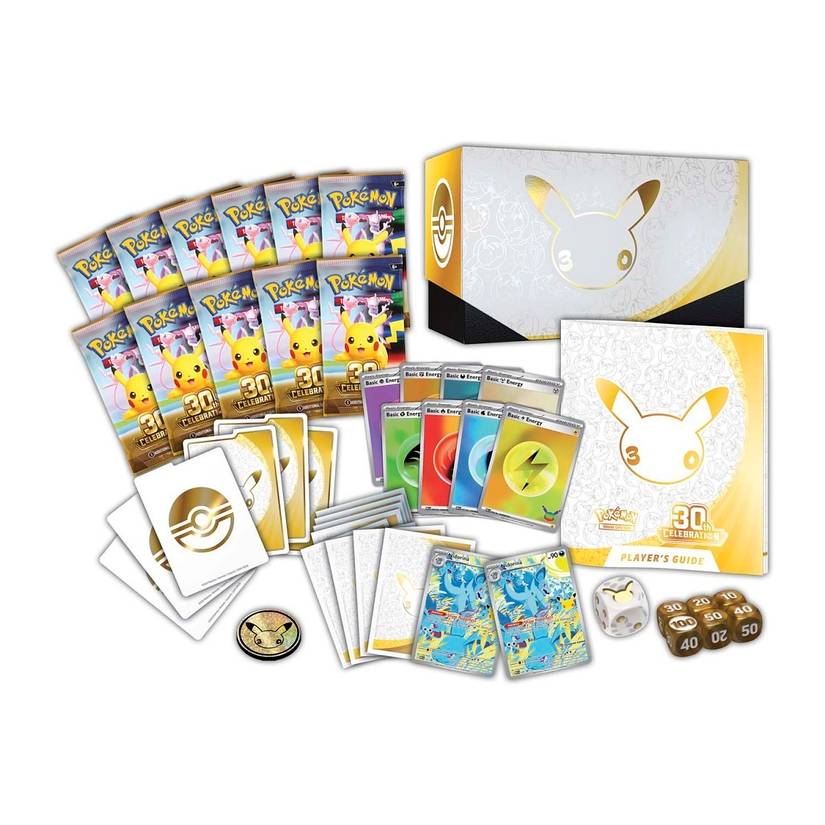 Pokemon 30th Celebreation Elite Trainer Box contents