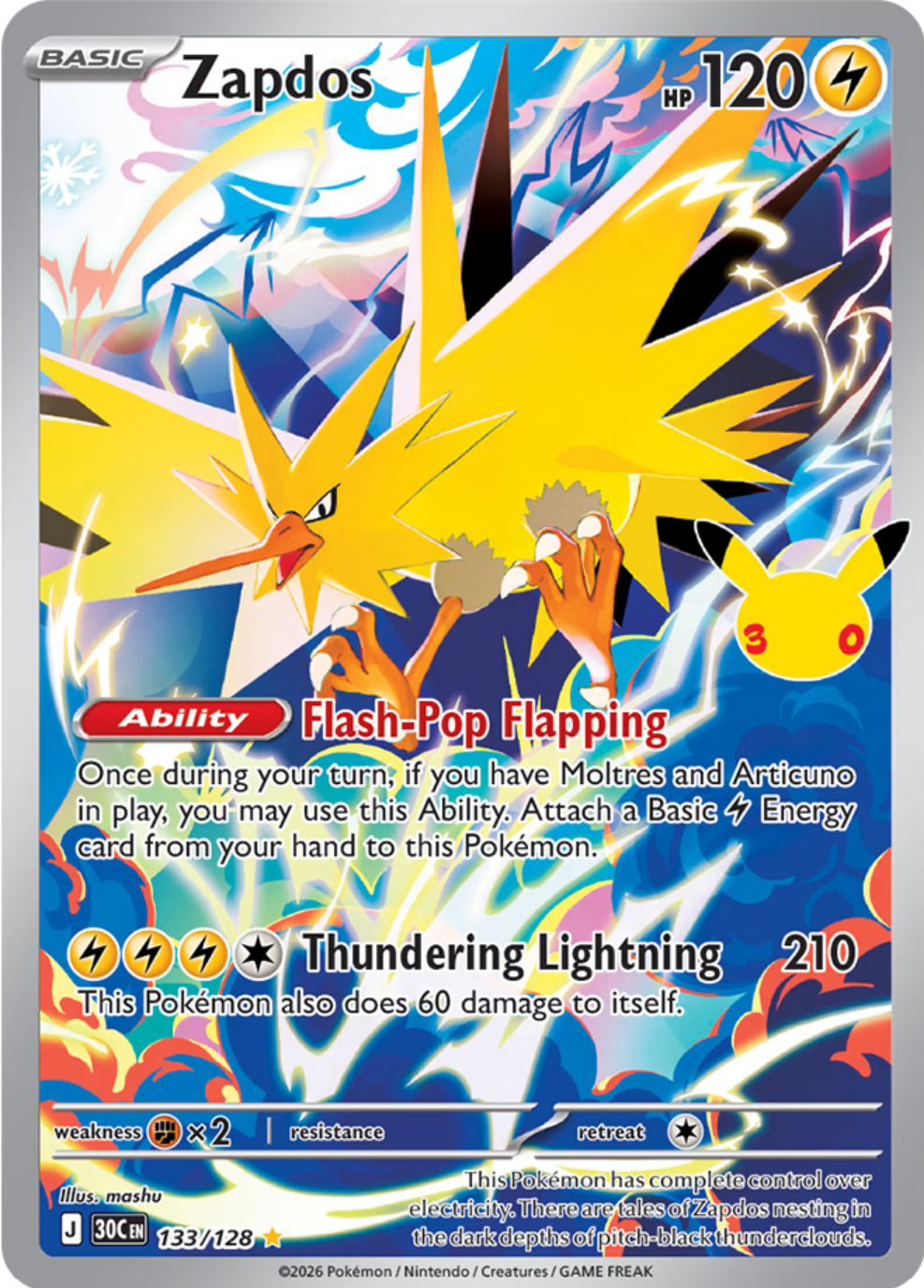 Pokemon Zapdos Mashu design
