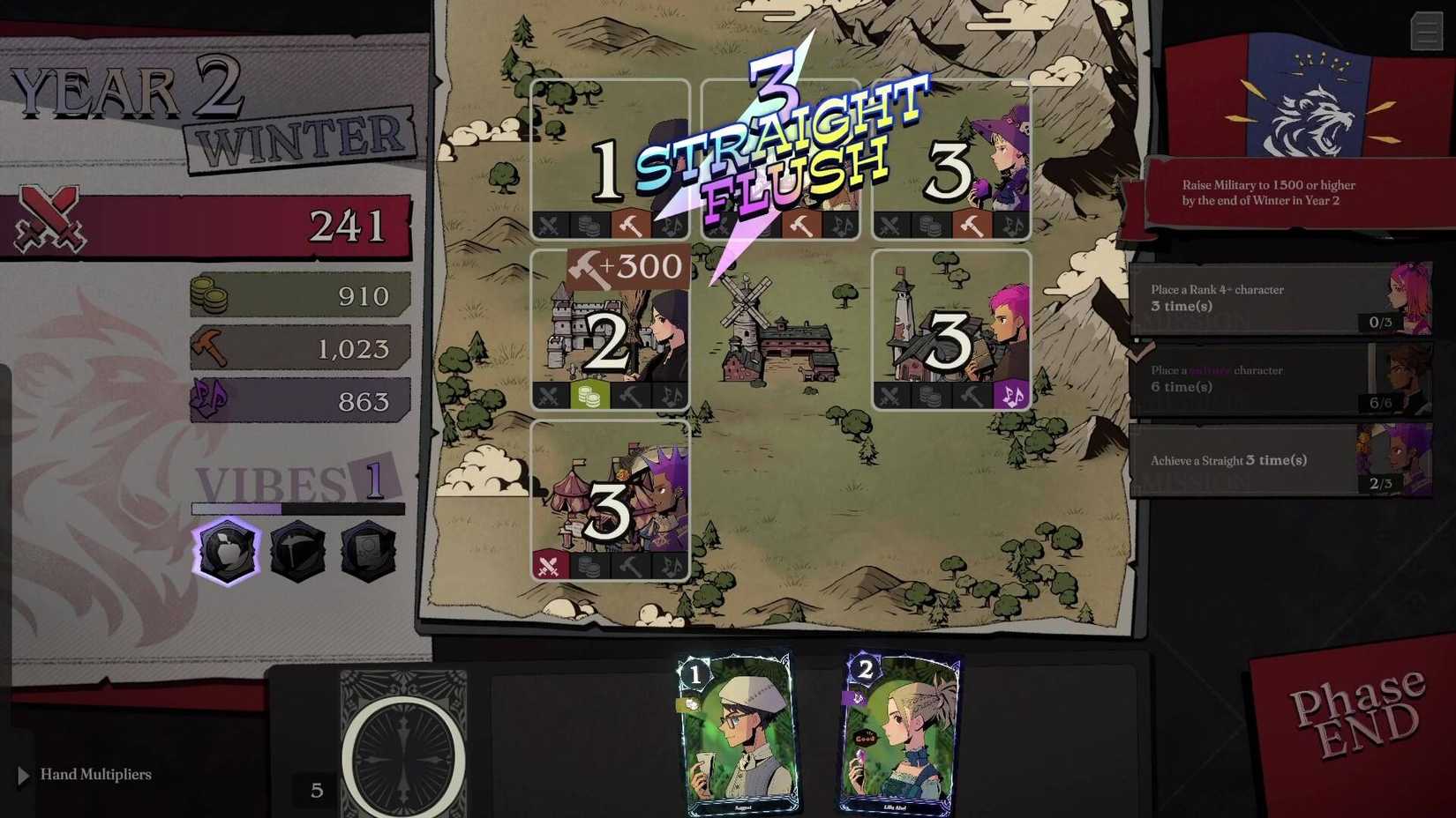 The player playing cards in Project Zircon.