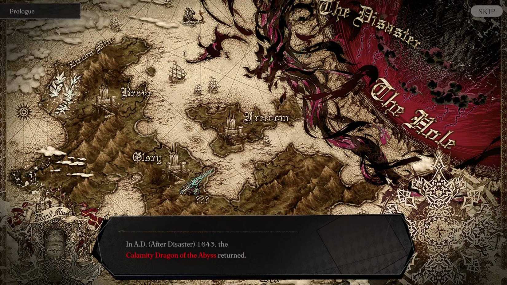 The map of the kingdom in Project Zircon.