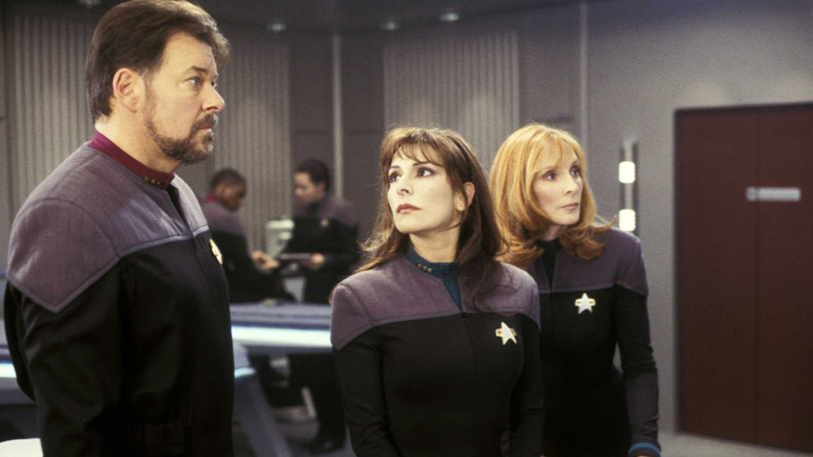 Riker Troi and Crusher in Star Trek Nemesis
