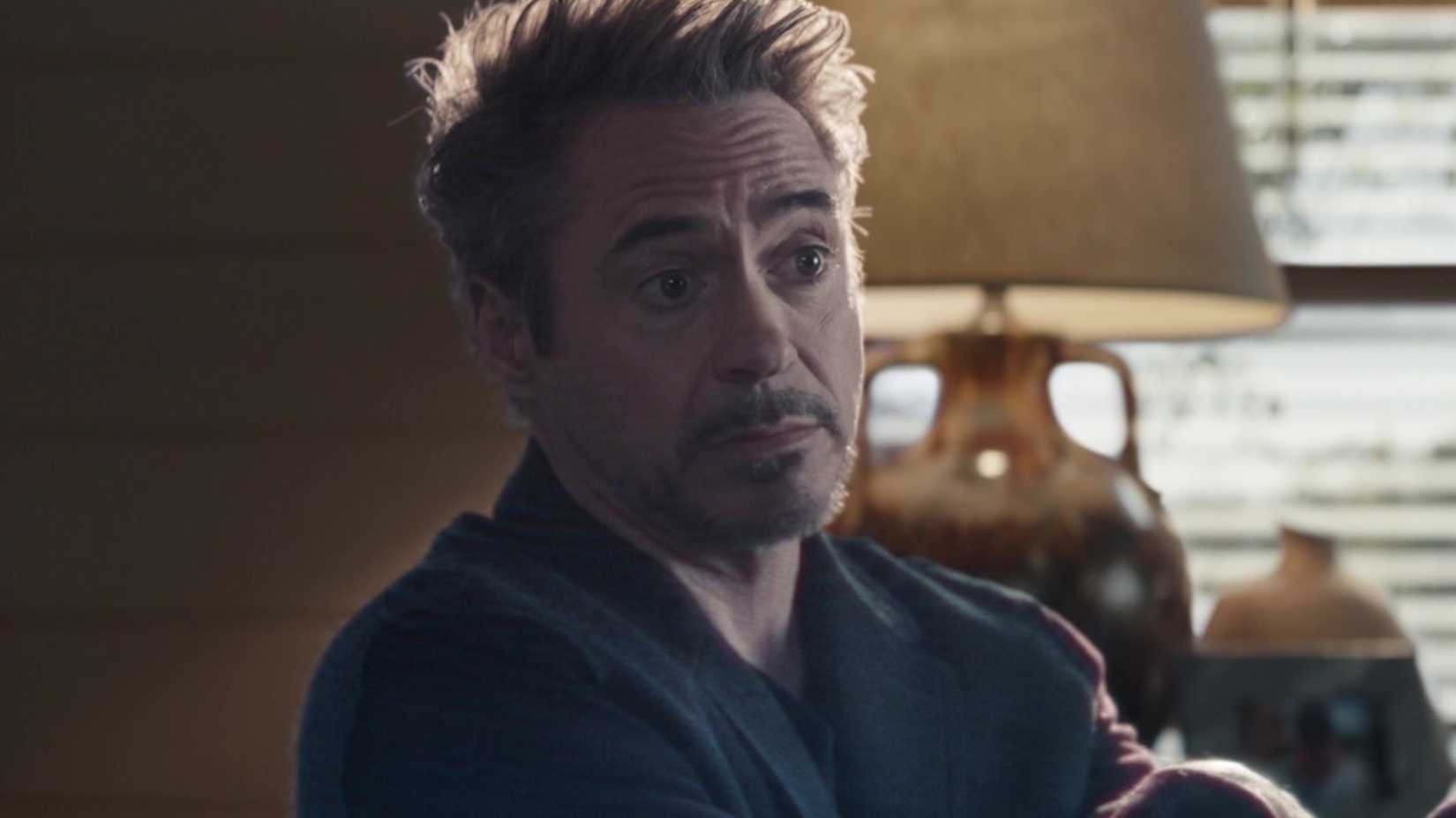 Robert Downey Jr as Tony Stark in Avengers Endgame