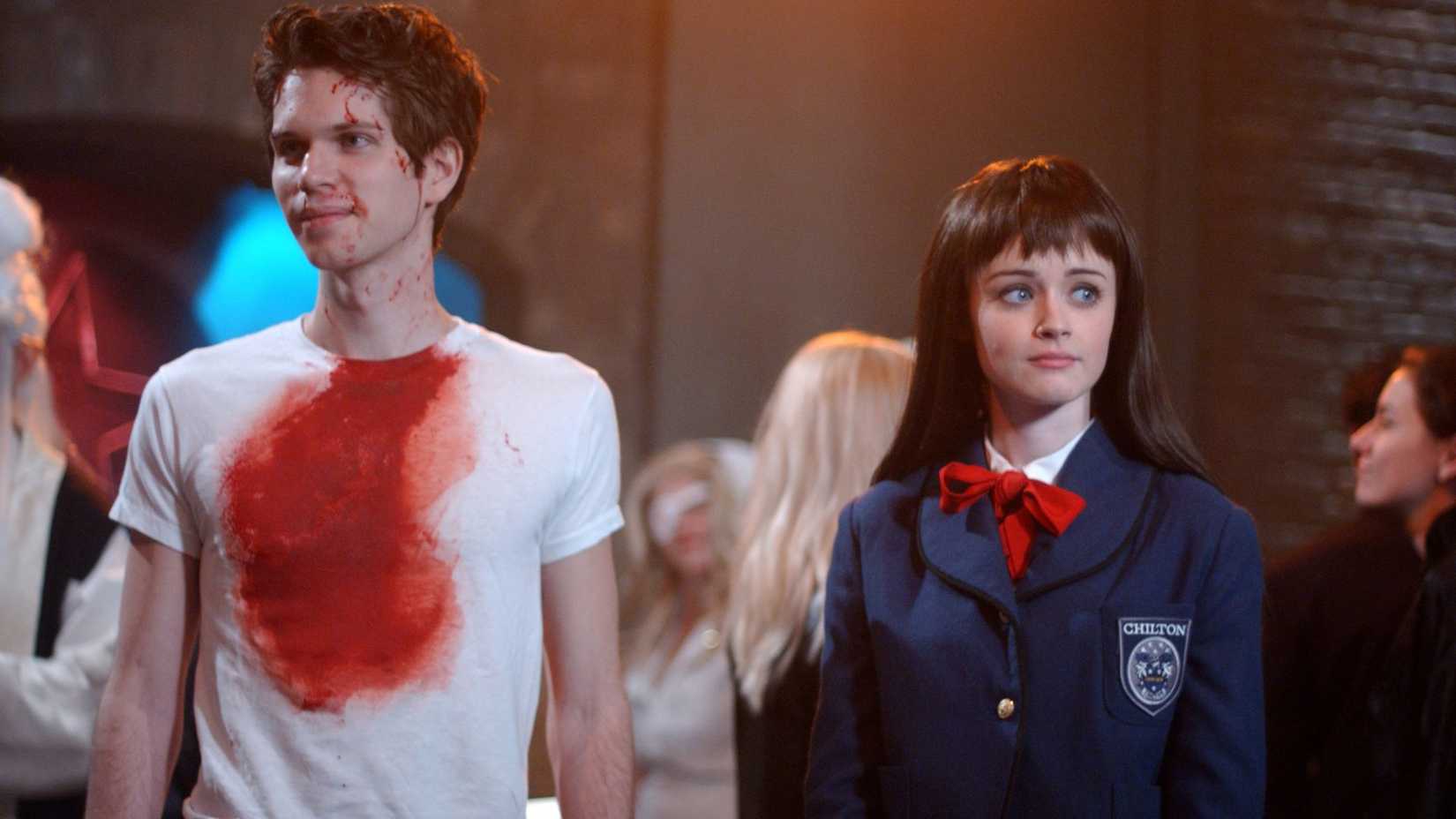 Nick Holmes and Alexis Bledel in Gilmore Girls