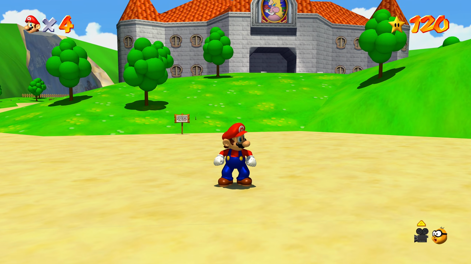 Image shows a modded Super Mario 64