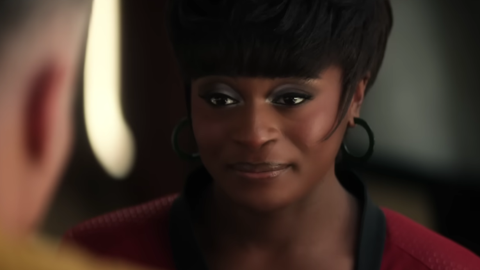 Lt. Uhura played by Celia Rose Gooding