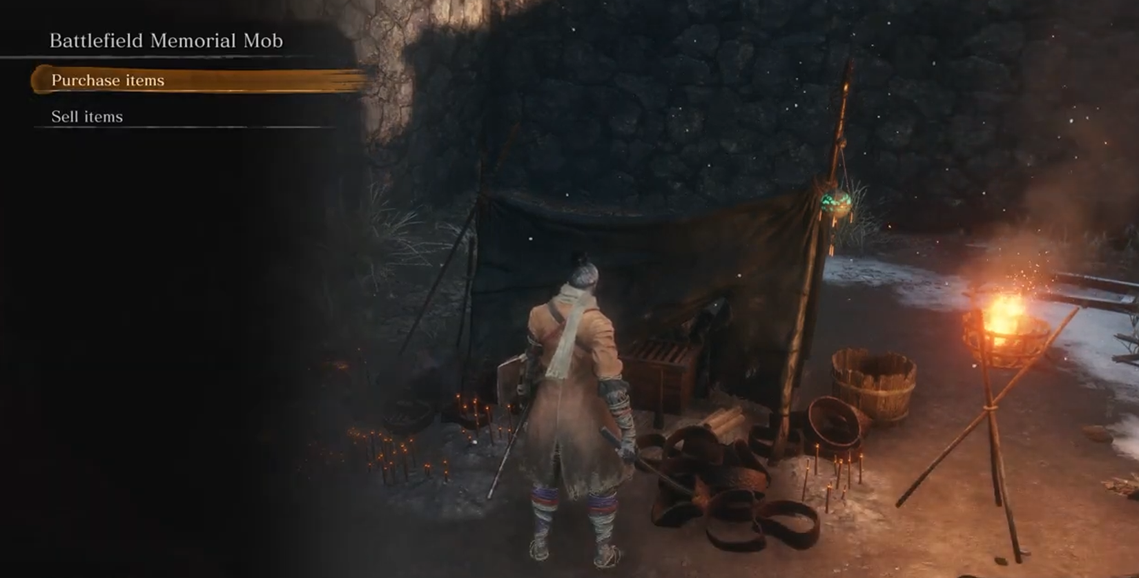 Battlefield Memorial Mob location in Sekiro