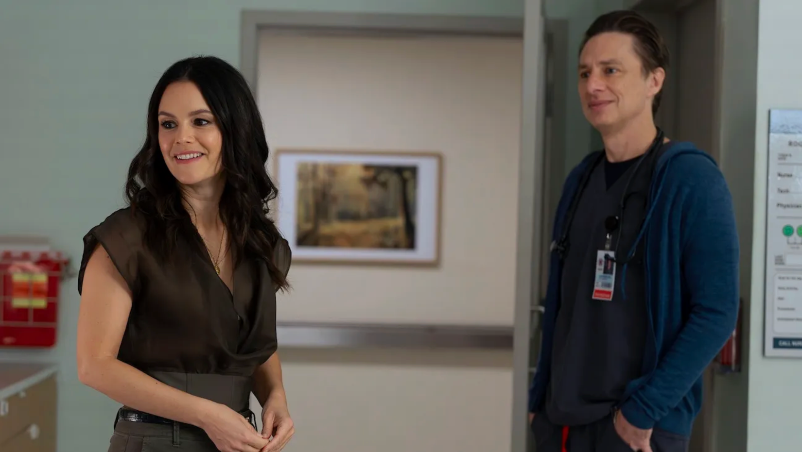 JD and Charlie in Scrubs revival season 1