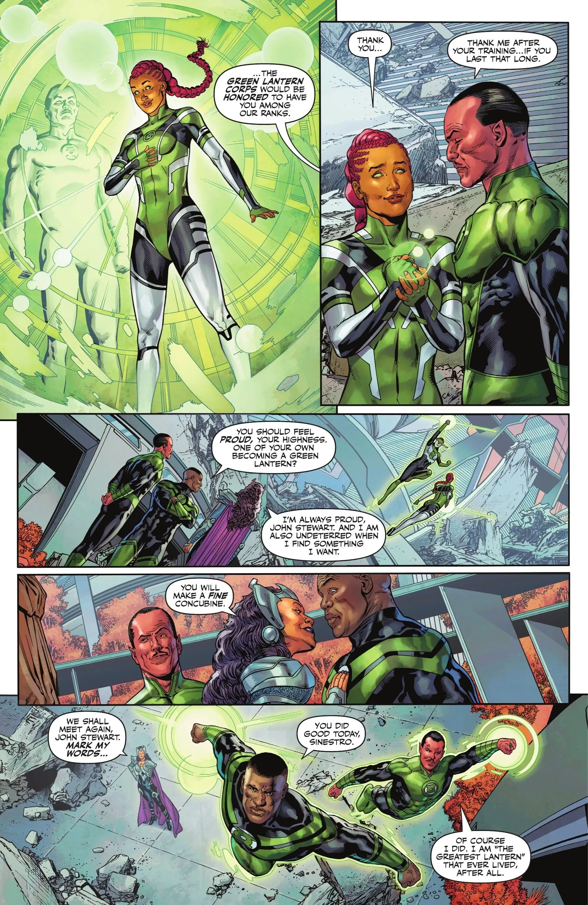 Sinestro declares himself the greatest Green Lantern of all time