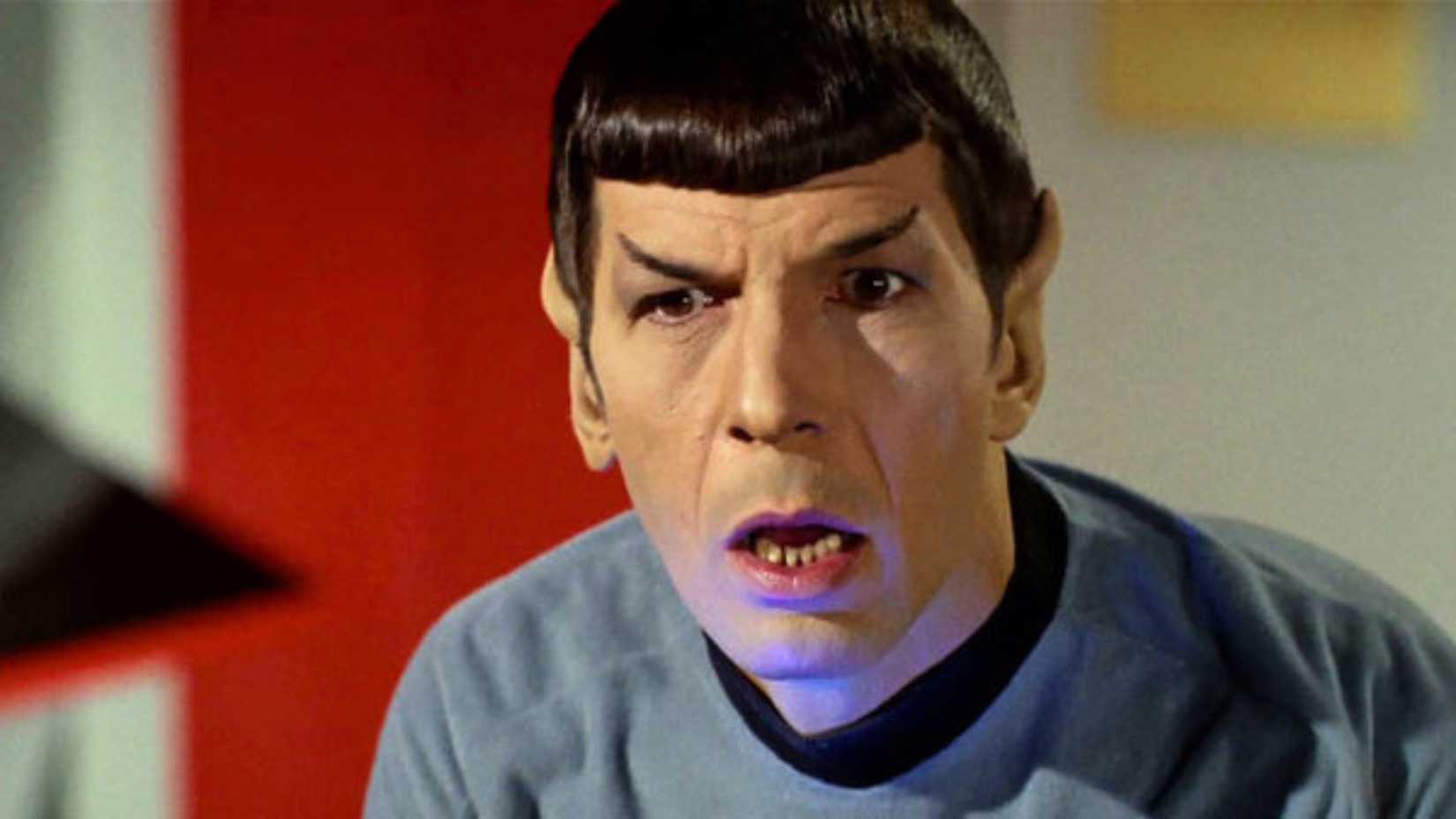 Spock looking shocked in Star Trek The Original Series