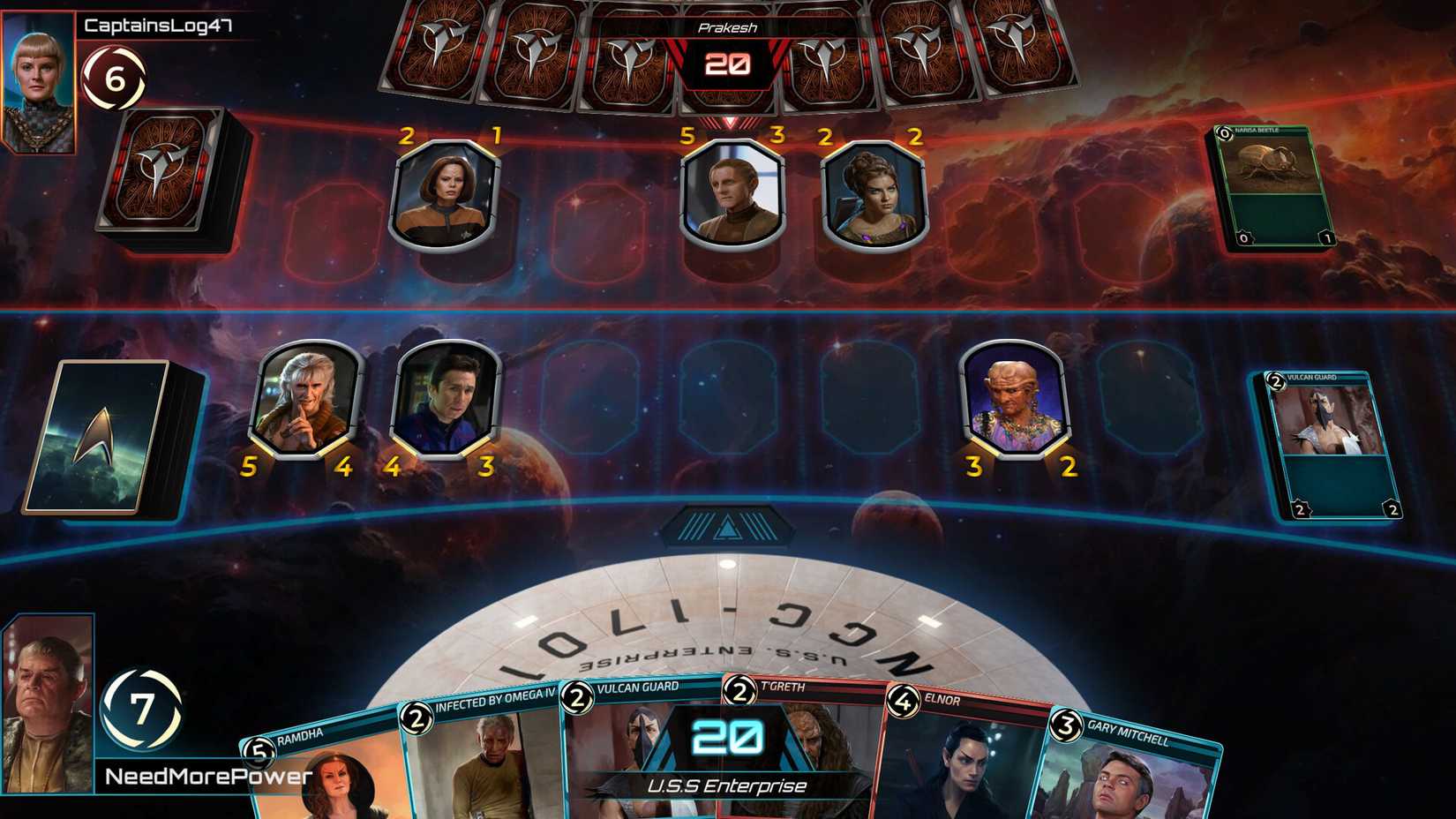 Image shows gameplay from Star Trek: Warp