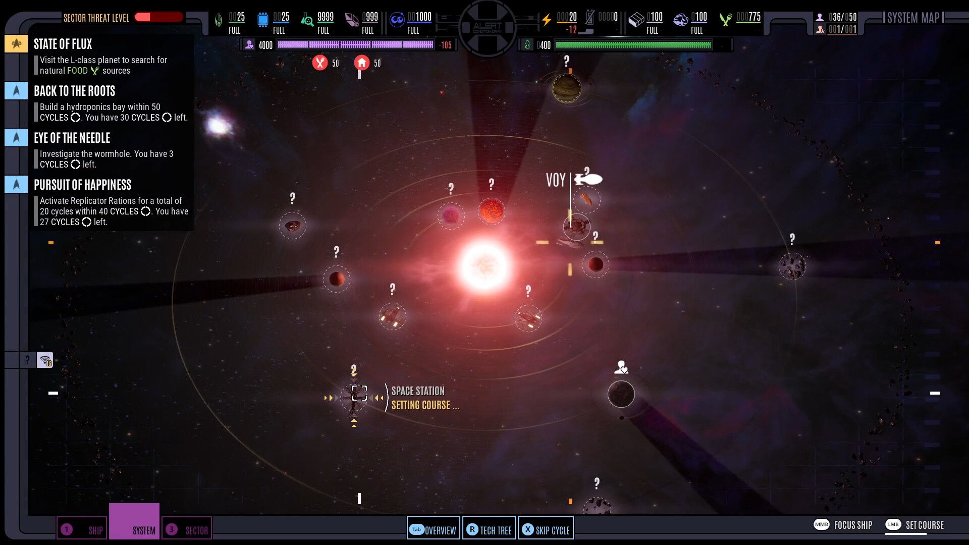Image shows gameplay from Star Trek: Voyager - Across the Unknown