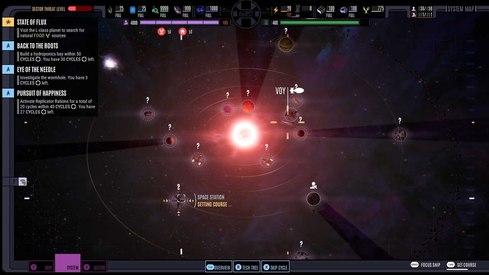 Image shows gameplay from Star Trek: Voyager - Across the Unknown