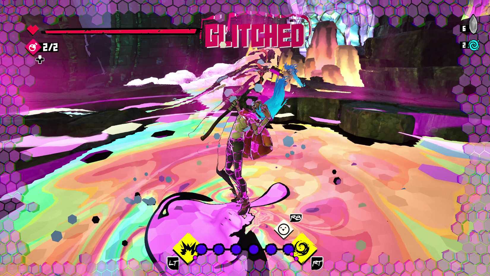 Image shows gameplay from Fading Echo