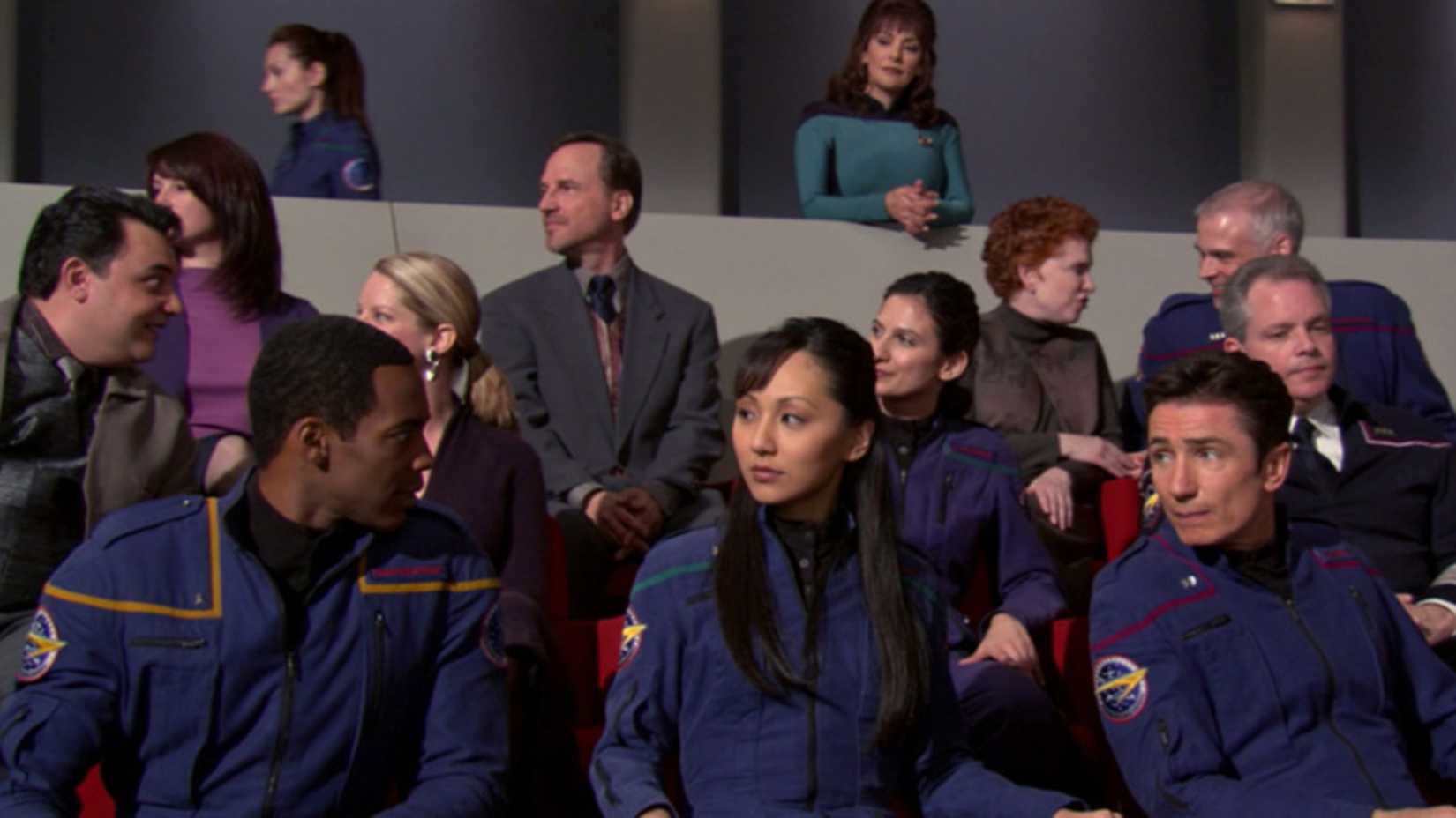 Star Trek Enterprise finale crowd scene