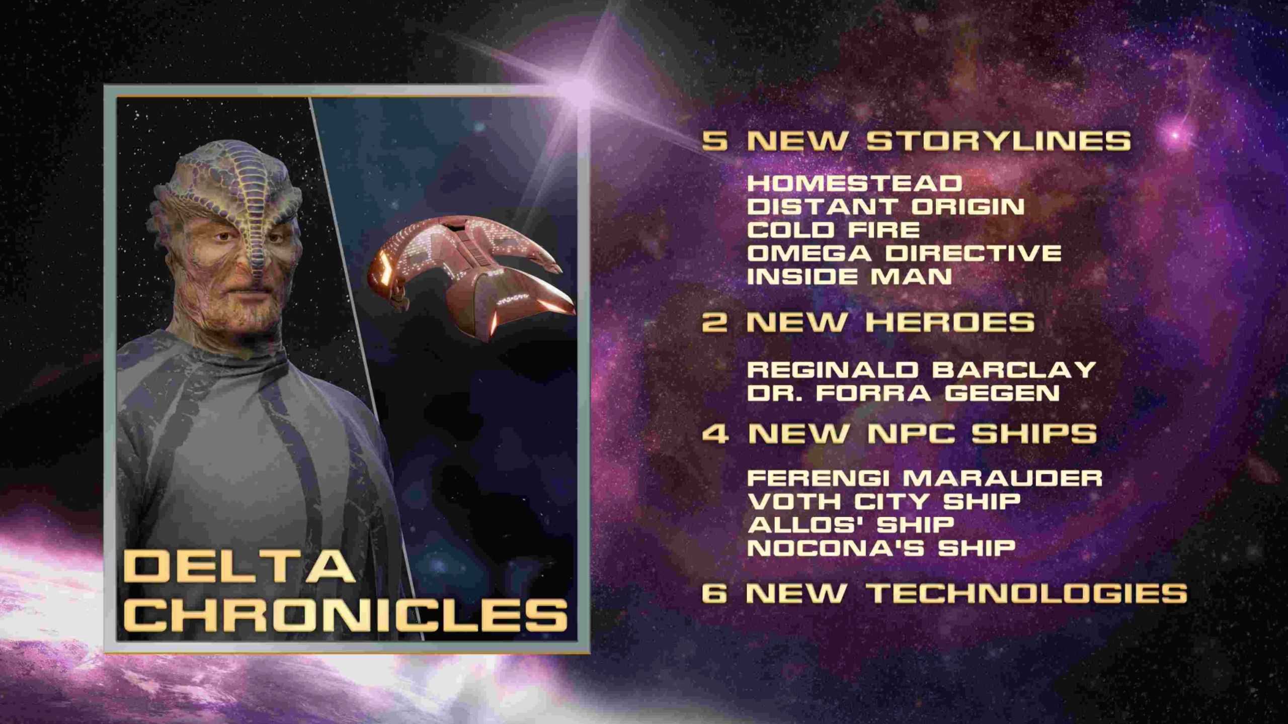 Star Trek Voyager Across the Unknown Delta Chronicles DLC info sheet