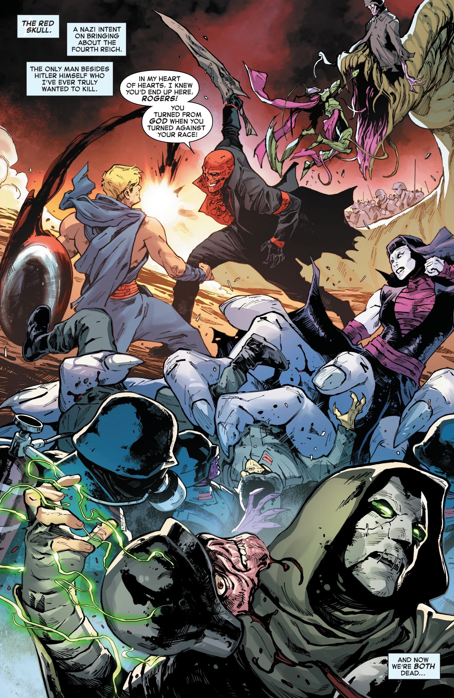 Steve Rogers fights the Red Skull in Captain America #15