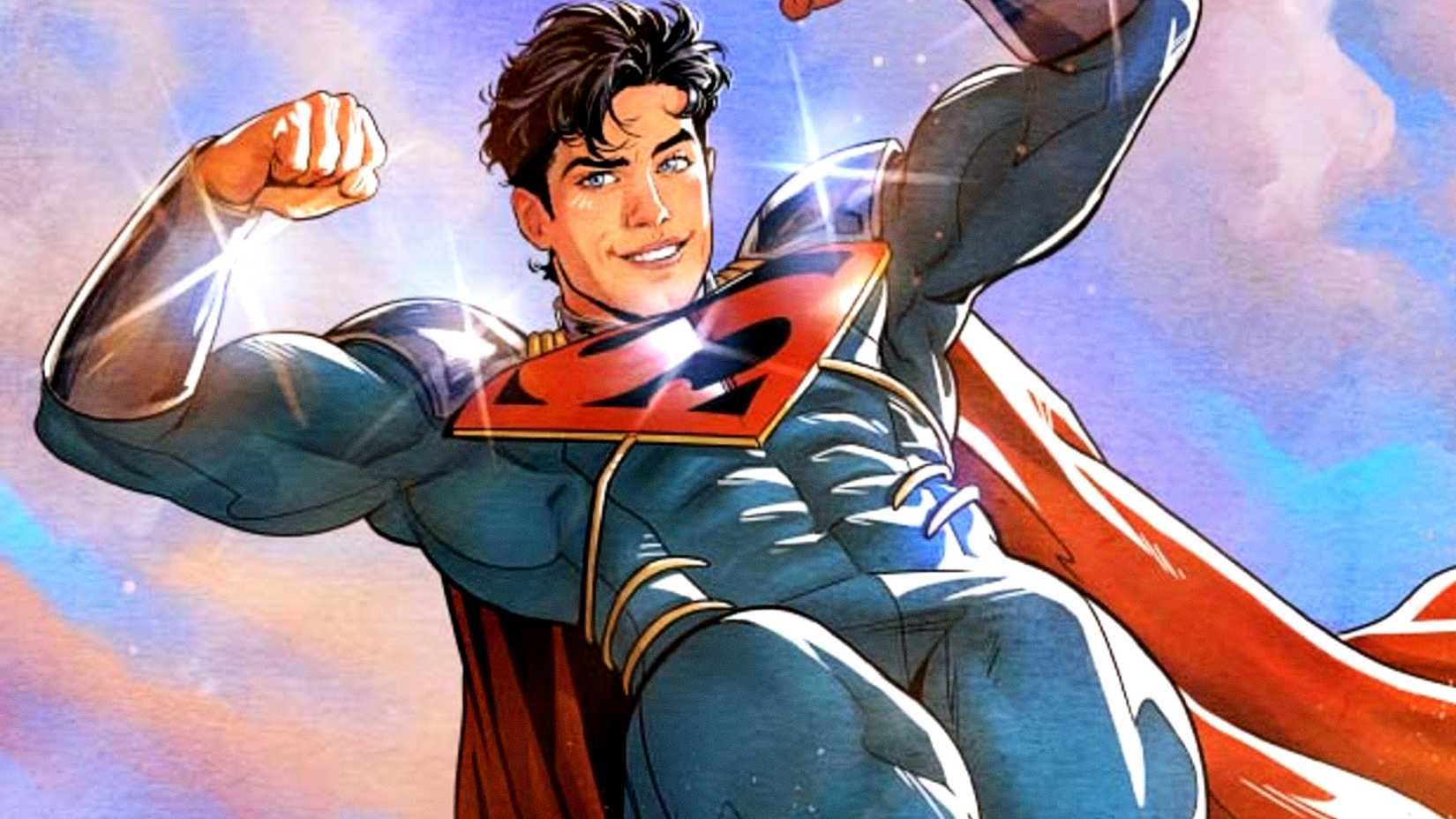 Superboy-Prime flexes his muscles in DC Comics