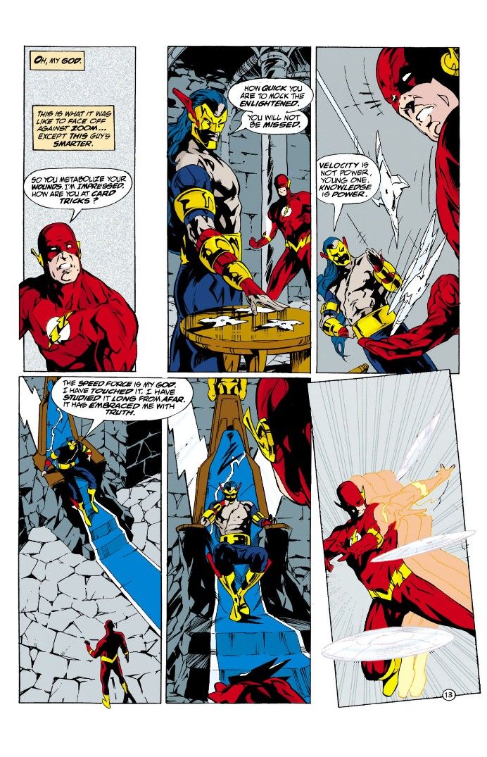 A [age from Flash: Terminal Velocity showing Flash continue to face off against Savitar. It isn't going well.