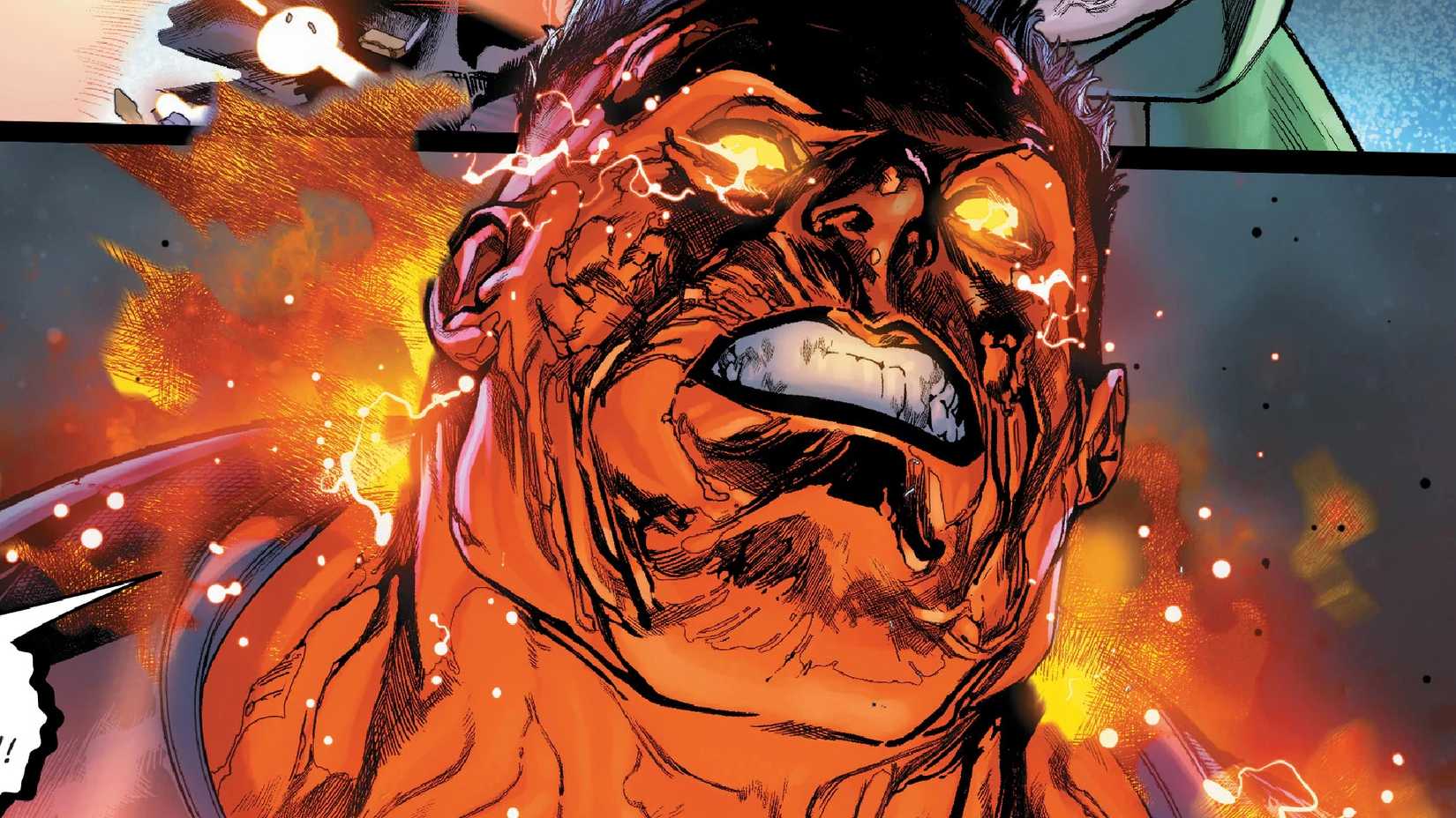 Thaddeus Ross' Red Hulk form glows red in Avengers Armageddon #4