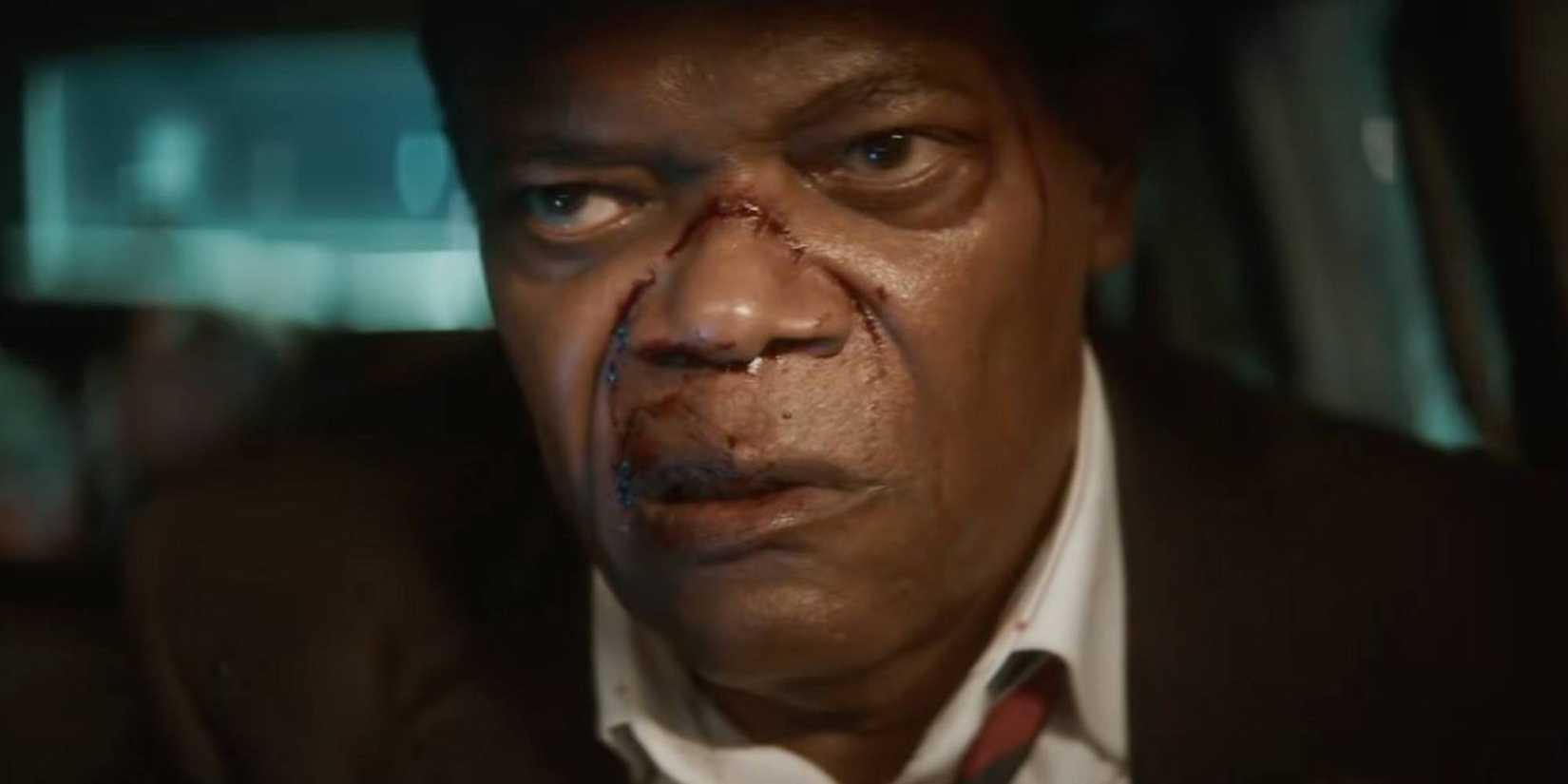 Samuel L Jackson looking mad in The Beast