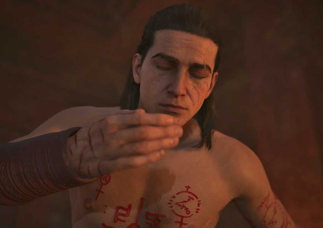 The Blood of Dawnwalker Coen drinking font of life