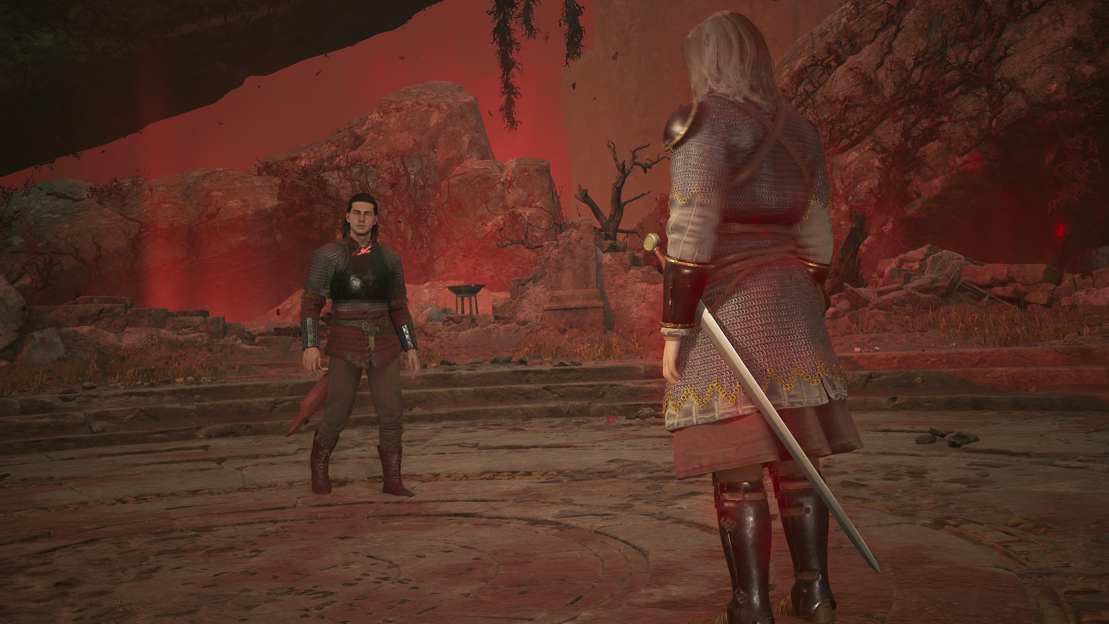 The Blood of Dawnwalker coen speaking to ambrus in anachora
