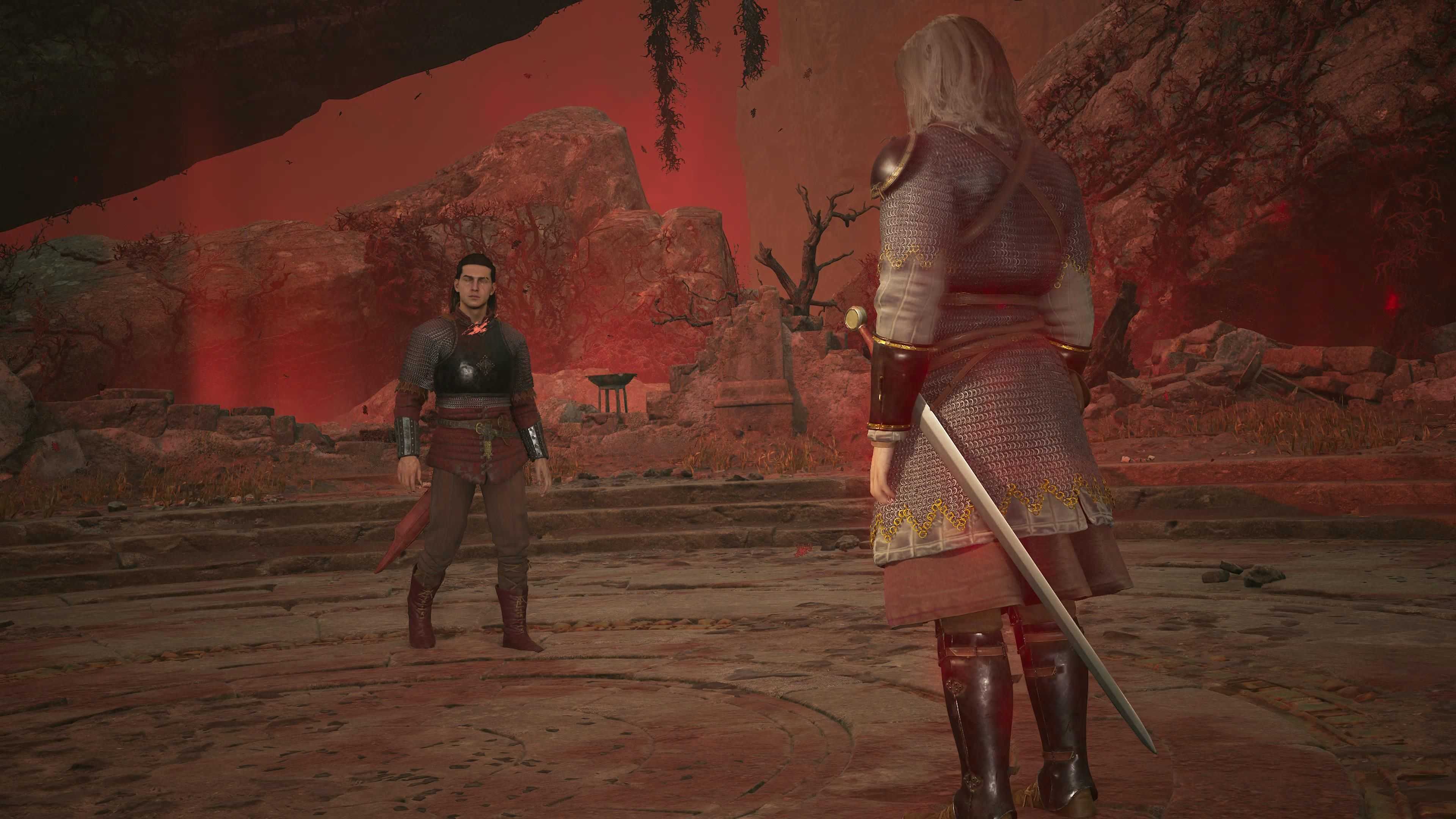 The Blood of Dawnwalker coen speaking to ambrus in anachora