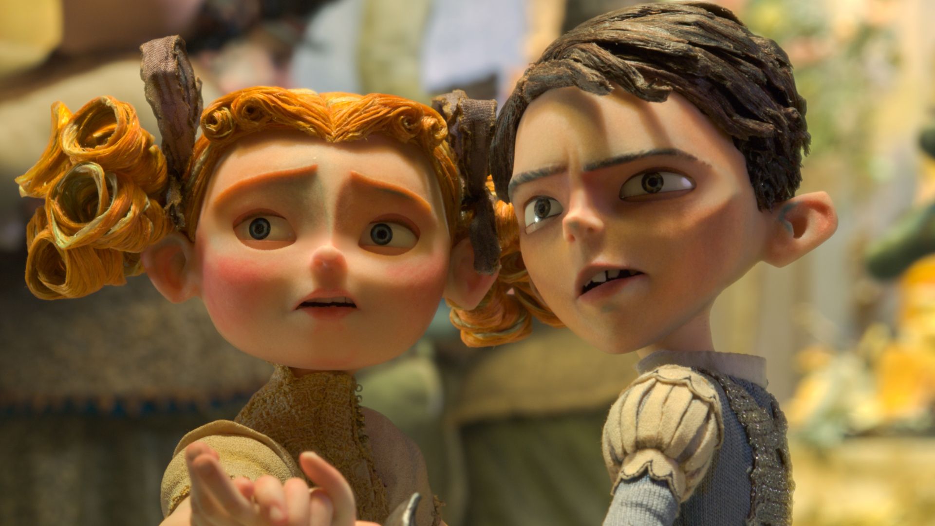 the Boxtrolls girl and boy next to each other