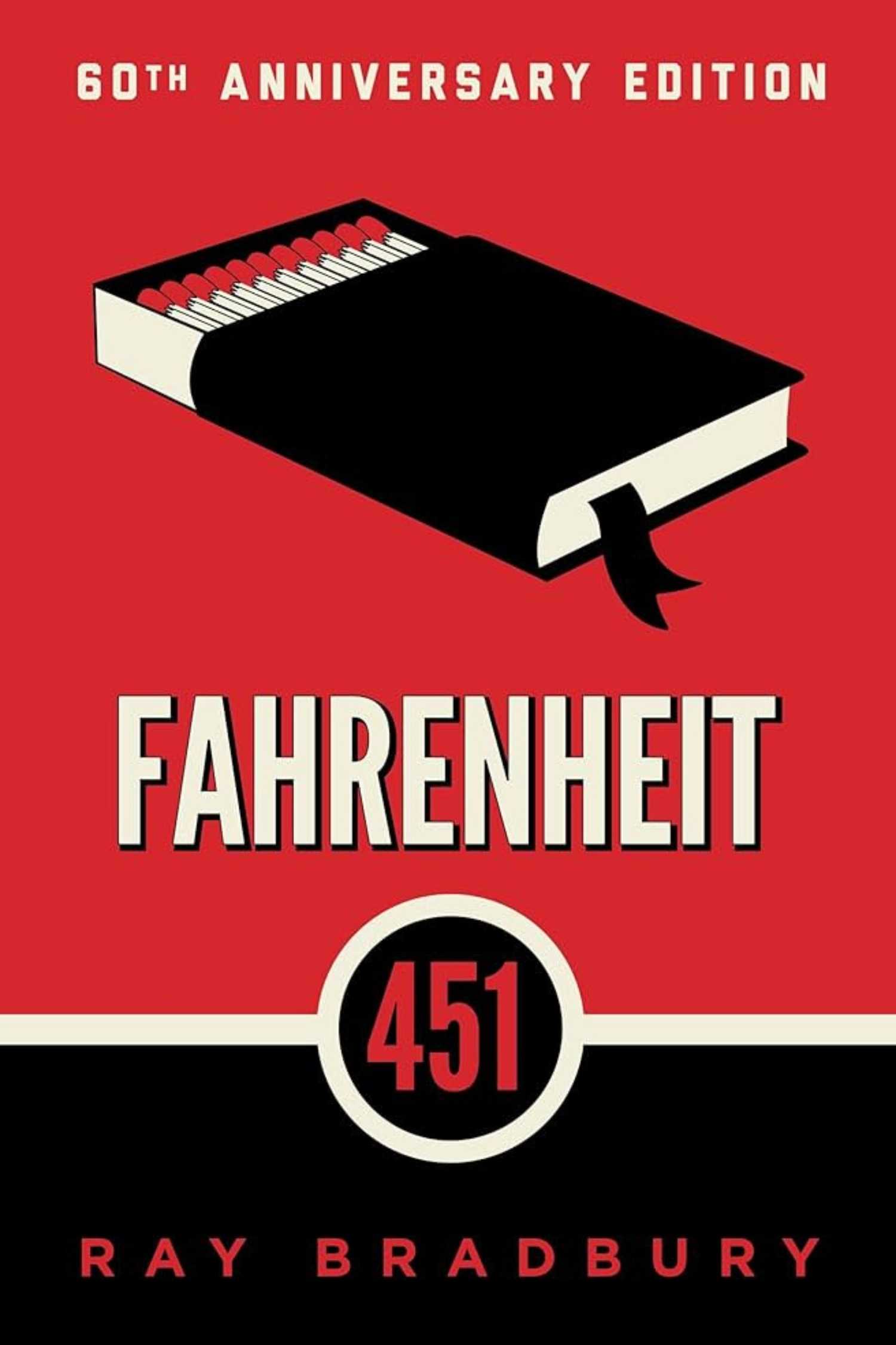 The cover of Fahrenheit 451 by Ray Bradbury