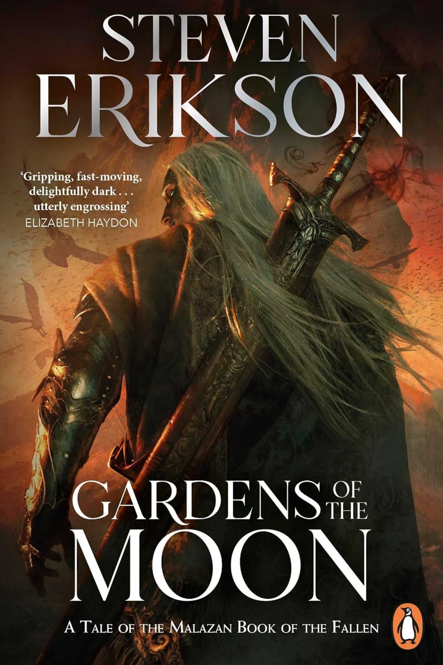 The cover of Gardens of the Moon by Steven Erikson