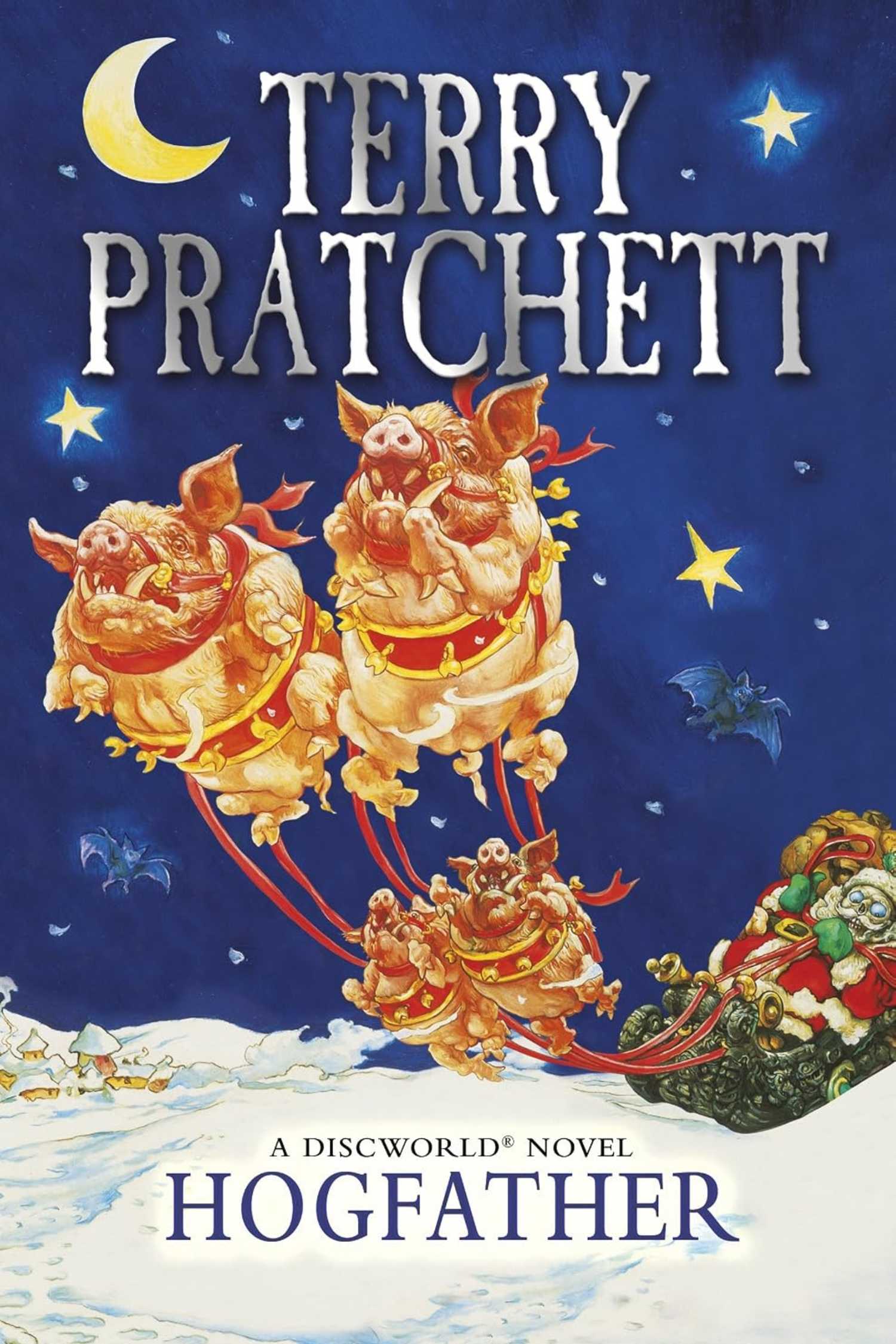 The cover of Hogfather by Terry Pratchett