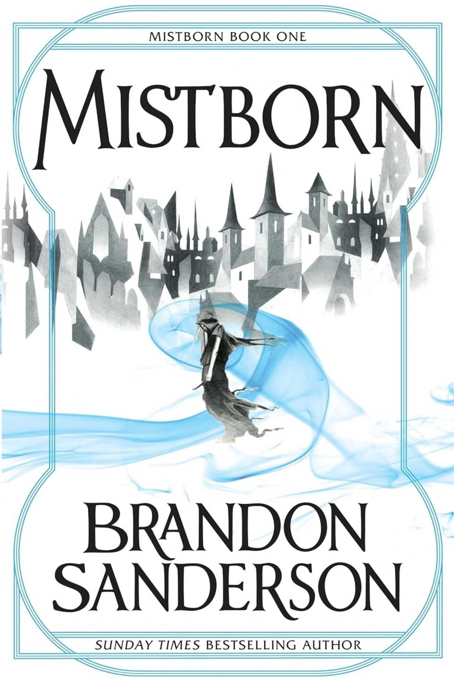 The cover of Mistborn book one by Brandon Sanderson