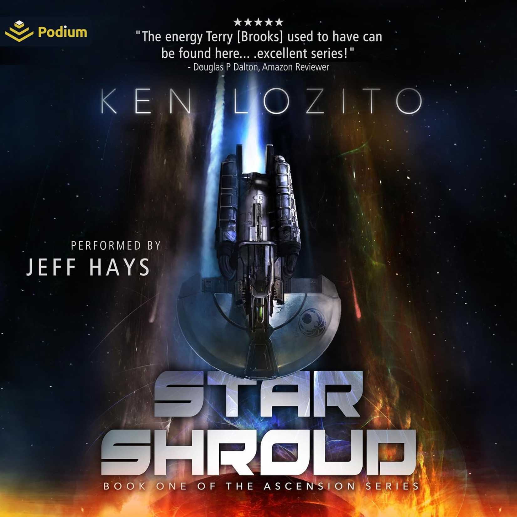 The cover of the Star Shroud audiobook by Ken Lozito