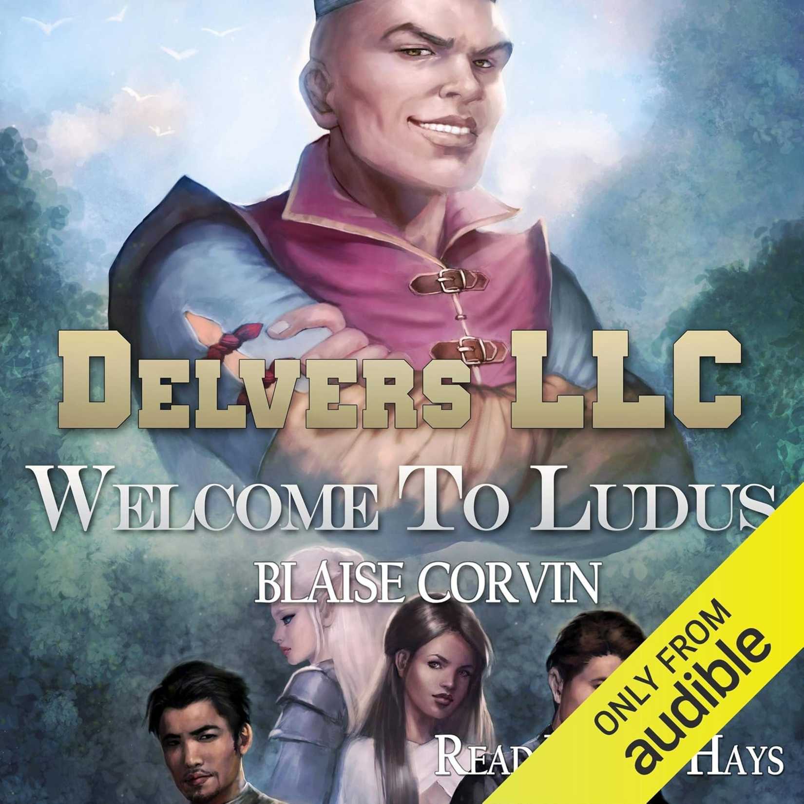 The cover of the Welcome to Ludus audiobook by Blaise Corvin