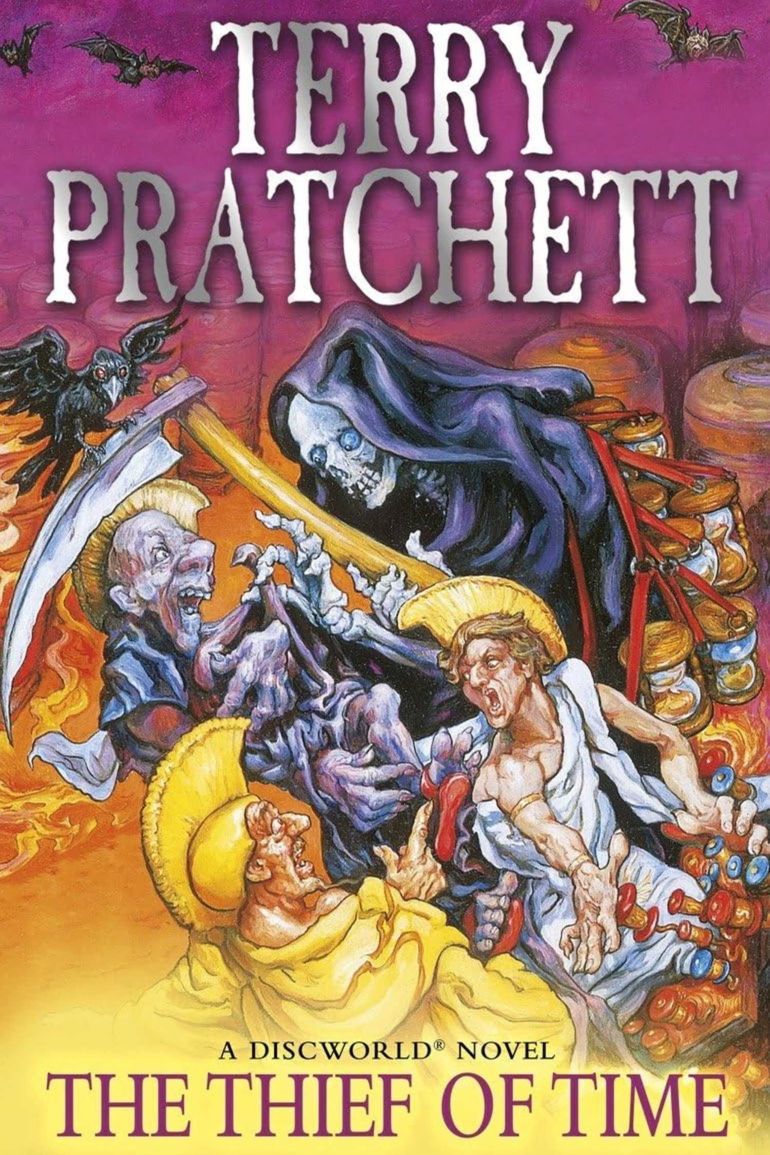 The cover of Thief of Time by Terry Pratchett